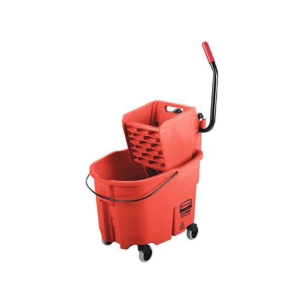 Rubbermaid Rubbermaid WaveBrake Bucket/Wringer - Side Press, 35 Quart - Red BUY02216205 - main